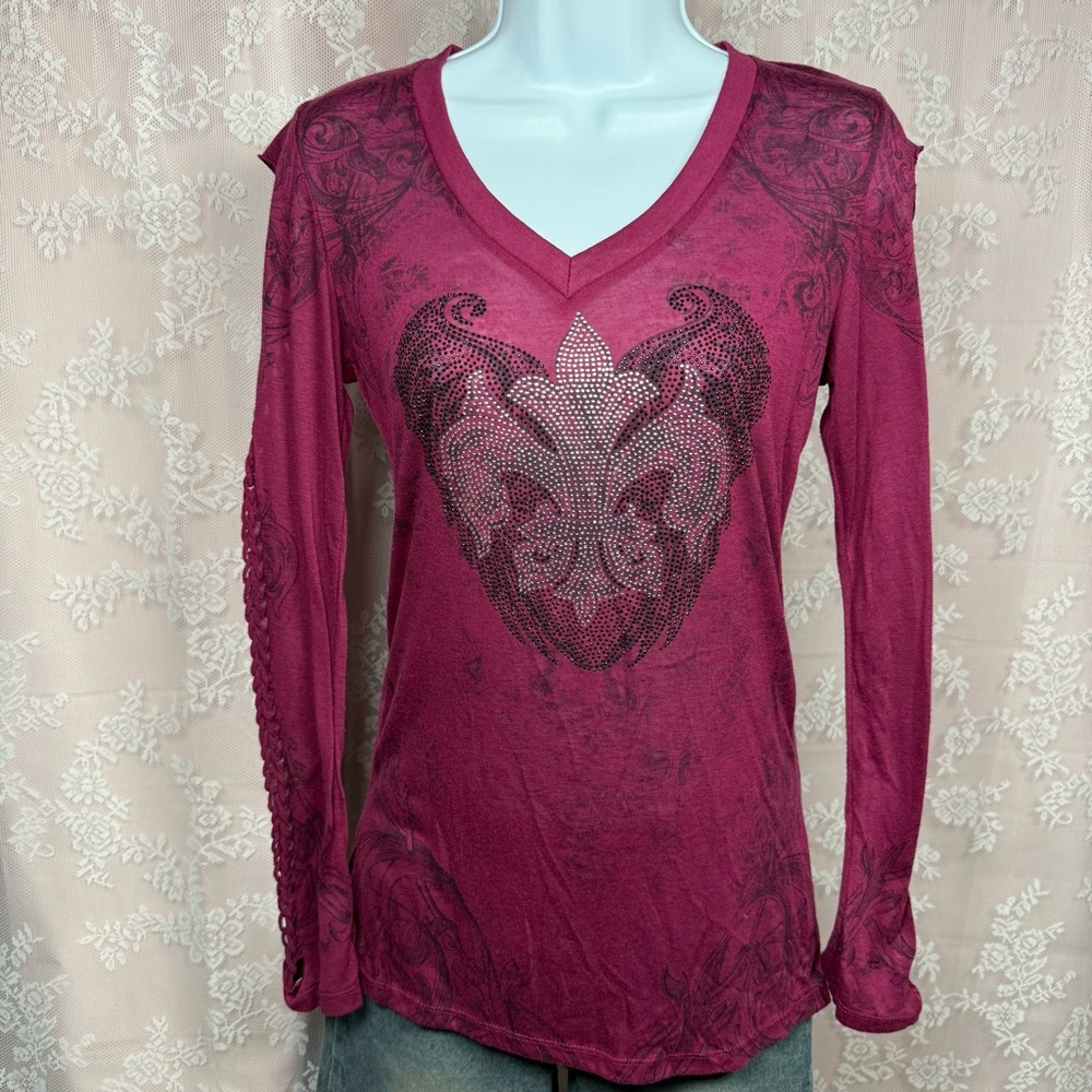 Grunge y2k Laculture long sleeve top
